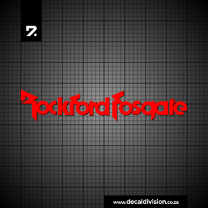 Rockford Fosgate Lettering Sticker